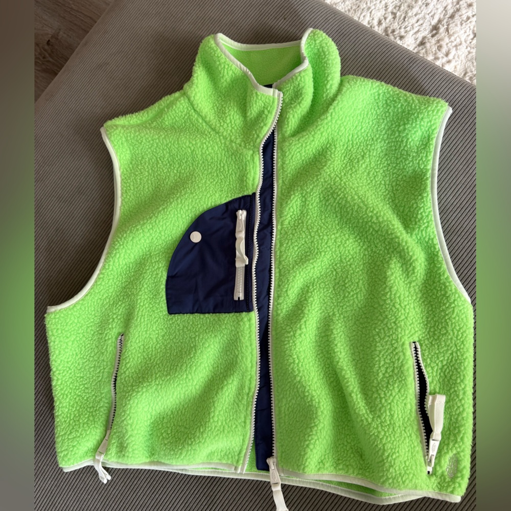 FP Movement Green Fleece Vest NWT